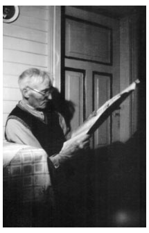 Bestefar Lars mleser Nordlandsposten 2. september 1959