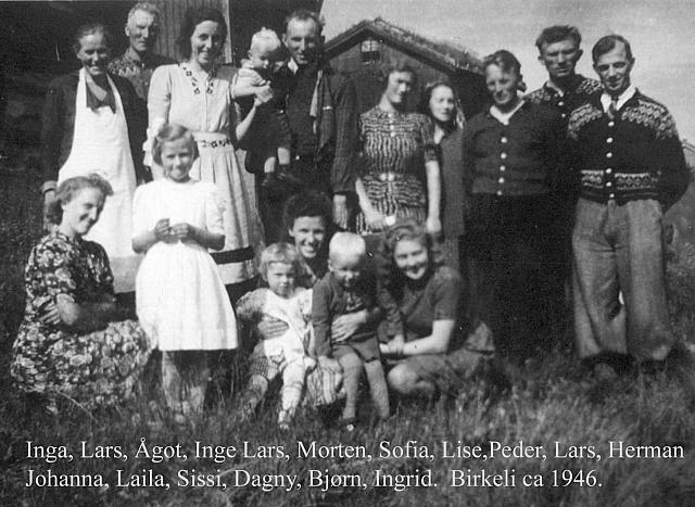Samling på Birkeli i 1946