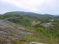 Panorama fra Rylen, først nordover med Janlimyra og Lomtjønna